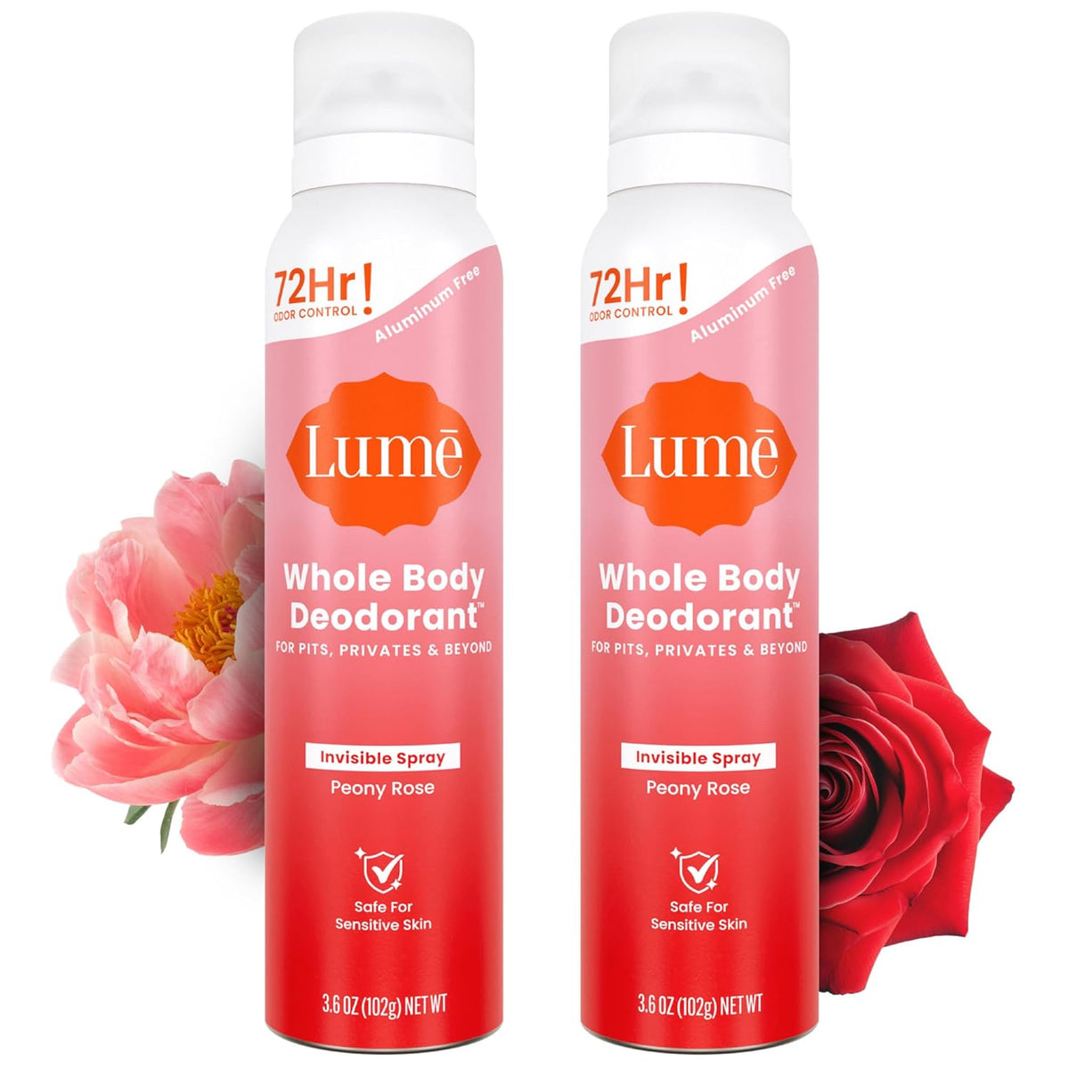 Lume Invisible Body Deodorant Spray – Whole Body Deodorant – 3.6 oz (Fresh Citrus)